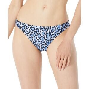 Michael Michael Kors Womens Animal Print Bikini Swim Bottom Blue Size XS 14276